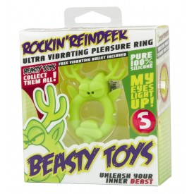 Вибронасадка Beasty Toys Rockin Reindeer в форме оленя