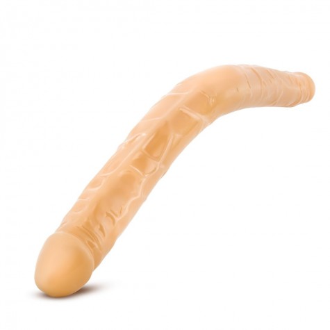 Телесный двусторонний фаллоимитатор B Yours 16" Double Dildo - 40,6 см.