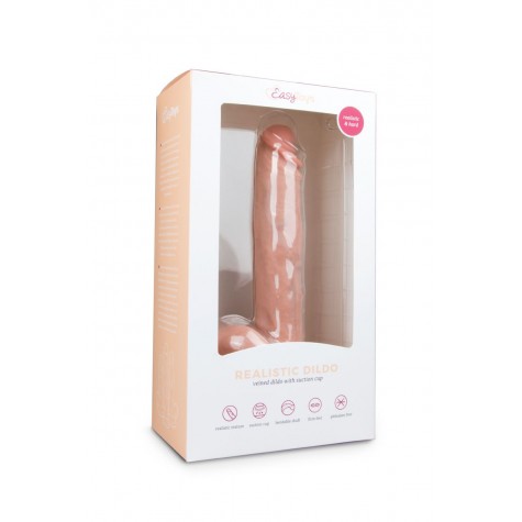 Телесный фаллоимитатор Realistic Dildo - 26,5 см.